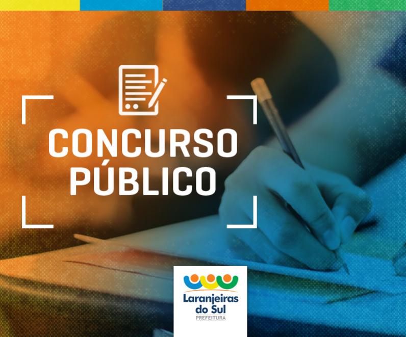 Inscrições para concurso público da Prefeitura de Laranjeiras do Sul começam nesta quinta-feira (18)
